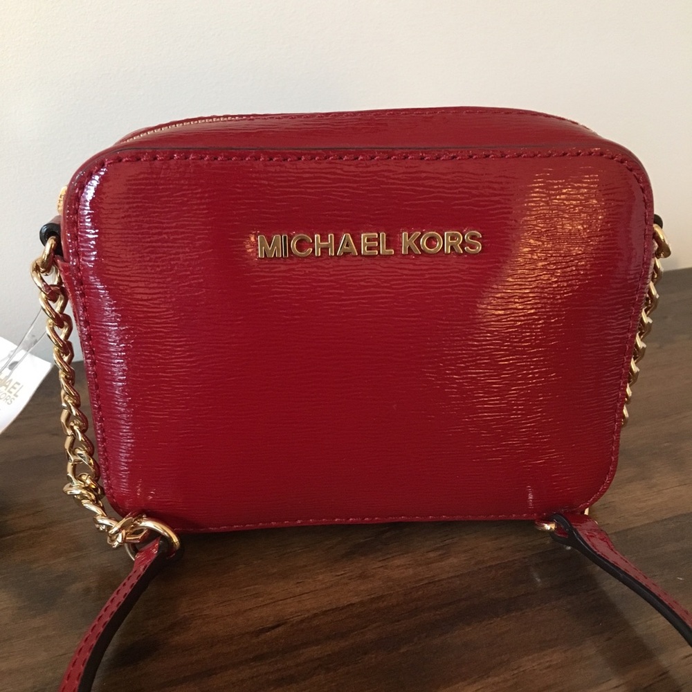 Michael Kors Jet Set Travel Leather Crossbody